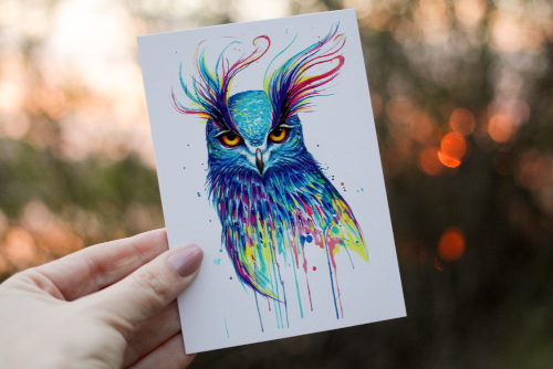 Owl Birthday Card, Owl Birthday Card, Personalized Owl Card